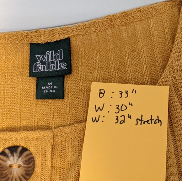 Goldenrod Wild Fable Long Sleeve Dress - M - Picture 2 of 7